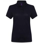 Henbury Ladies Slim Fit Stretch Microfine Piqué Polo Shirt - Oxford Navy Size XXL
