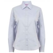 Henbury Ladies Long Sleeve Pinpoint Oxford Shirt - Light Blue Size 3XL20