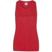 AWDis Ladies Cool Smooth Sports Vest - Fire Red Size XL