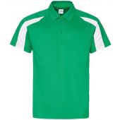 AWDis Cool Contrast Polo Shirt - Kelly Green/Arctic White Size S