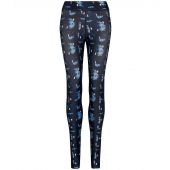 AWDis Ladies Cool Printed Leggings - Abstract Blue Size XS