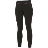 AWDis Ladies Cool Athletic Pants - Jet Black/Hot Pink Size XL