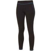 AWDis Ladies Cool Athletic Pants - Jet Black/Sapphire Blue Size XL