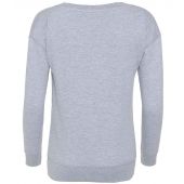 AWDis Ladies Fashion Sweatshirt - Heather Grey Size XL