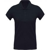 Kariban Ladies Organic Piqué Polo Shirt - French Navy Heather Size XS
