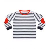 Larkwood Baby/Toddler Striped Long Sleeve T-Shirt - Navy/White Size 24-36