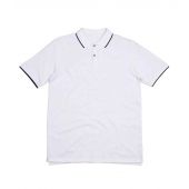 Mantis The Tipped Polo Shirt - White/Navy Size XXL