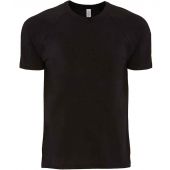Next Level Apparel Unisex Contrast Cotton Raglan T-Shirt - Black/Black Size XXL