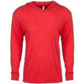 Next Level Apparel Unisex Tri-Blend Long Sleeve T-Shirt Hoodie - Vintage Red Size XXL