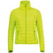 SOL'S Ladies Ride Padded Jacket - Neon Lime Size M