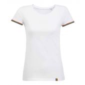 SOL'S Ladies Rainbow T-Shirt - White/Multicolour Size 3XL
