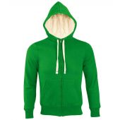 SOL'S Unisex Sherpa Hooded Jacket - Bud Green Size XXS
