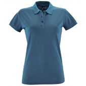SOL'S Ladies Perfect Cotton Piqué Polo Shirt - Slate Blue Size S
