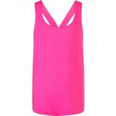 SF Minni Kids Fashion Workout Vest - Neon Pink Size 11-12