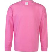 SF Minni Kids Drop Shoulder Slogan Top - Bright Pink Size 11-12