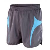 Spiro Micro-Lite Running Shorts - Grey/Aqua Size XXL