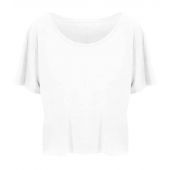 Ecologie Ladies Daintree EcoViscose Cropped T-Shirt - Arctic White Size XL