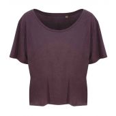 Ecologie Ladies Daintree EcoViscose Cropped T-Shirt - Wild Mulberry Size XL