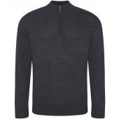 Ecologie Unisex Wakhan Zip Neck Sustainable Sweater - Charcoal Size XXL