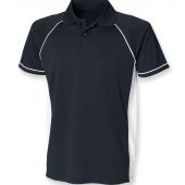 Finden and Hales Performance Panel Polo Shirt - Navy/White Size XXL