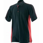 Finden and Hales Sports Cotton Piqué Polo Shirt - Black/Red Size 3XL