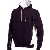 Finden and Hales Contrast Hooded Sweatshirt - Navy/White Size 3XL