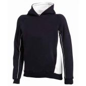 Finden and Hales Kids Contrast Hooded Sweatshirt - Navy/White Size 13-14
