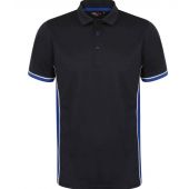 Finden and Hales Contrast Panel Polo Shirt - Navy/Royal Blue Size XXL