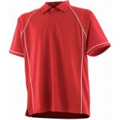 Finden and Hales Performance Piped Polo Shirt - Red/White Size 3XL