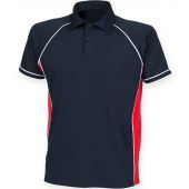 Finden and Hales Kids Performance Piped Polo Shirt - Navy/Red/White Size 5-6