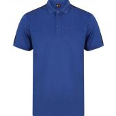 Finden and Hales Unisex Contrast Panel Piqué Polo Shirt - Royal Blue/Navy Size XXL