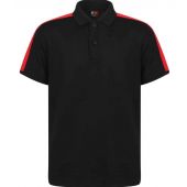Finden and Hales Kids Contrast Panel Piqué Polo Shirt - Black/Red Size 13