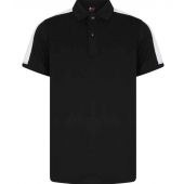 Finden and Hales Kids Contrast Panel Piqué Polo Shirt - Black/White Size 13