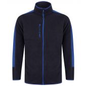 Finden and Hales Unisex Micro Fleece Jacket - Navy/Royal Blue Size 3XL