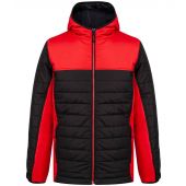 Finden and Hales Contrast Padded Jacket - Black/Red Size 3XL