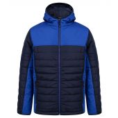 Finden and Hales Contrast Padded Jacket - Navy/Royal Blue Size 3XL