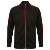 Finden and Hales Knitted Tracksuit Top - Black/Red Size 3XL