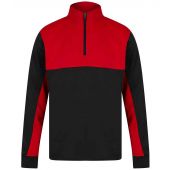 Finden and Hales 1/4 Zip Tracksuit Top - Black/Red Size 3XL