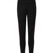Finden and Hales Kids Knitted Tracksuit Pants - Black/Red Size 13