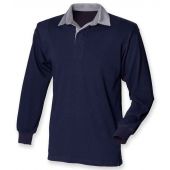 Front Row Original Rugby Shirt - Navy/Slate Size S