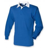 Front Row Classic Rugby Shirt - Royal Blue/White Size 3XL