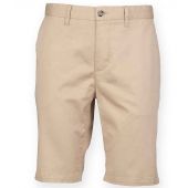 Front Row Stretch Chino Shorts - Stone Size 40