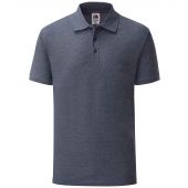 Fruit of the Loom Poly/Cotton Piqué Polo Shirt - Heather Navy Size 3XL