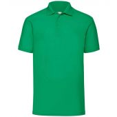 Fruit of the Loom Poly/Cotton Piqué Polo Shirt - Kelly Green Size 3XL