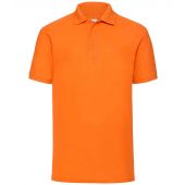 Fruit of the Loom Poly/Cotton Piqué Polo Shirt - Orange Size XL