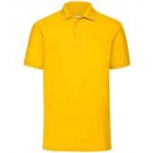 Fruit of the Loom Poly/Cotton Piqué Polo Shirt - Sunflower Size 3XL