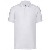 Fruit of the Loom Poly/Cotton Piqué Polo Shirt - White Size 5XL