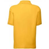 Fruit of the Loom Kids Poly/Cotton Piqué Polo Shirt - Sunflower Size 14-15
