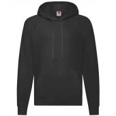 Fruit of the Loom Lightweight Hooded Sweatshirt - Black Size XXL