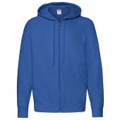 Fruit of the Loom Lightweight Zip Hooded Sweatshirt - Royal Blue Size XXL